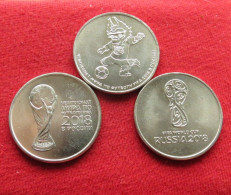 Russia 3 X 25 Rubles 2018 Football World Cup UNC ºº - Russland