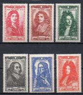 SERIE MOLIERE YT N°612 à 617 NEUF** - Unused Stamps