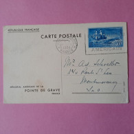 Mémorial Américain De La Pointe De Grave - N°5 - Stèle Du Monument - 1938 Cote 2024 12€ - Standard- Und TSC-AK (vor 1995)