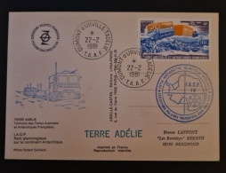 TAAF,  Timbre Numéro PA 62 Oblitéré De Terre Adélie Le 22/2/1981. - Covers & Documents