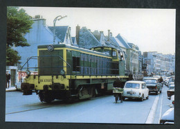 Photo Moderne "Locomotive BB63563 Traversant Granville - Années 60" Manche - Normandie - Unclassified