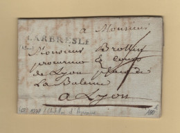 L'Abresle - 68 - Rhone - 1778 - Courrier De Chatillon D'Azergues - 1701-1800: Précurseurs XVIII