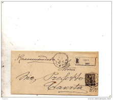 1909  LETTERA RACCOMANDATA CON ANNULLO CAPUA - Poststempel