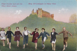 AK Burg Alt-Leiningen - Jungen Und Mädchen - Pälzer Krischer Pälzer Mädle - Ca. 1920  (69675) - Bad Duerkheim