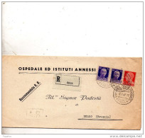 1917   LETTERA RACCOMANDATA CON ANNULLO VIGEVANO  PAVIA - Storia Postale