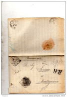 1896  LETTERA RACCOMANDATA CON ANNULLO MONTAGNANA PADOVA - Marcophilie