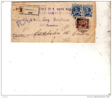 1922 LETTERA RACCOMANDATA CON ANNULLO FIRENZE - Poststempel