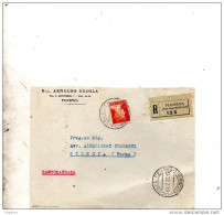 1935  LETTERA RACCOMANDATA CON ANNULLO PIACENZA - Storia Postale