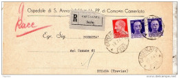 1941  LETTERA   RACCOMANDATA CON ANNULLO CAMERLATA COMO - Poststempel