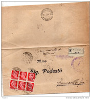 1934  LETTERA RACCOMANDATA CON ANNULLO TARANTO 1 - Storia Postale