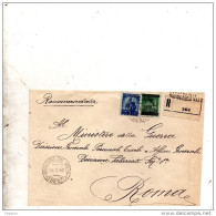 1946  LETTERA RACCOMANDATA CON ANNULLO BARBERINO FIRENZE - 1946-60: Marcofilie