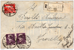 1945 LETTERA RACCOMANDATA CON ANNULLO ISORELLA  BRESCIA - Poststempel