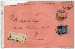 1926  LETTERA RACCOMANDATA CON ANNULLO PIACENZA 2 - Storia Postale