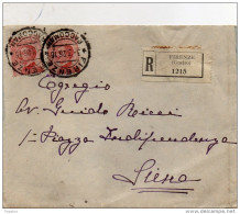 1926 LETTERA RACCOMANDATA CON ANNULLO FIRENZE - Poststempel