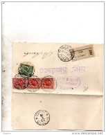 1913 LETTERA RACCOMANDATA CON ANNULLO NAPOLI 11 PIAZZA MEDINA - Poststempel