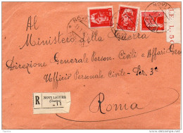 1946 LETTERA  RACCOMANDATA CON ANNULLO NOVI LIGURE ALESSANDRIA - Poststempel