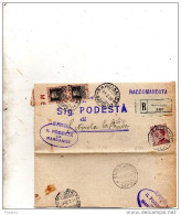 1928 LETTERA RACCOMANDATA CON ANNULLO MARCIANISE NAPOLI - Poststempel