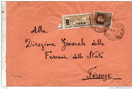 1928 LETTERA   RACCOMANDATA CON ANNULLO NAPOLI 8 - Poststempel
