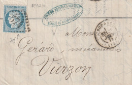 Lettre De Bourges à Vierzon LAC - 1849-1876: Klassik