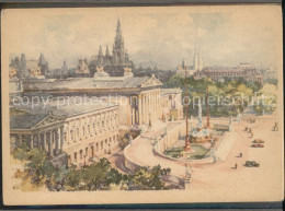 71555417 Wien Parlament Denkmal Kuenstlerkarte Nach Aquarell Von K. Schwetz Wien - Sonstige & Ohne Zuordnung