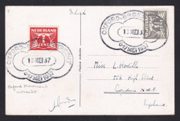 Netherlands - 1937 PPC To England - Oxford Movement In Utrecht Postmark - Lettres & Documents