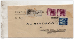 1949 LETTERA RACCOMANDATA CON ANNULLO BELLUNO - 1946-60: Marcophilia