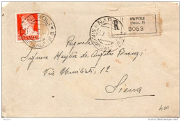 1930 LETTERA RACCOMANDATA CON ANNULLO MESSINA 3 S. MARTINO - Poststempel