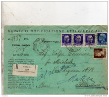 1932  LETTERA RACCOMANDATA CON ANNULLO MATERA - Storia Postale