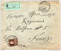 1928  LETTERA RACCOMANDATA CON ANNULLO  CERIGNOLA FOGGIA - Storia Postale