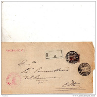 1913   LETTERA RACCOMANDATA  CON ANNULLO  MONTAGNANA PADOVA - Storia Postale