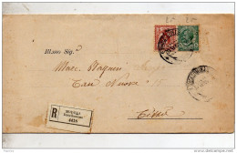 1915 LETTERA RACCOMANDATA CON ANNULLO MODENA - Marcophilie