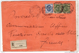 1928   LETTERA RACCOMANDATA  CON ANNULLO  PADOVA 1 PIAZZALE STAZIONE - Poststempel