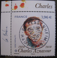 Timbre De France 2024 Aznavour -   Timbre Oblitéré - Used Stamps
