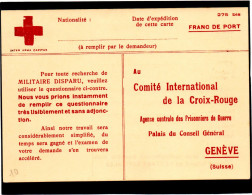 SUISSE..1940.  CARTE NEUVE BEIGE CLAIR CROIX-ROUGE 275 BIS..AGENCE PRISONNIERS DE GUERRE.C.I. C.R. GENEVE. - Storia Postale