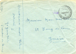 SUISSE.1940.  "CAMP MILITAIRE D'INTERNEMENT- SUISSE-JEGENSTORF". CROIX-ROUGE  GENEVE. - Covers & Documents