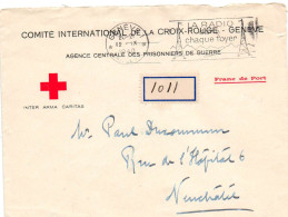 SUISSE..1940. AGENCE PRISONNIER GUERRE DU C.I.C.R. GENEVE      - Storia Postale
