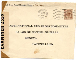 GRANDE-BRETAGNE.1941. CENSURE POUR COMITE INTERNATIONNAL CROIX-ROUGE GENEVE. - Marcophilie