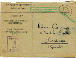 ALLEMAGNE.1944. CORRESPONDANCE CACHET OFFICIERS-LAGER... FRANCAIS. STALAG IV D  POUR  FRANCE - Lettres & Documents