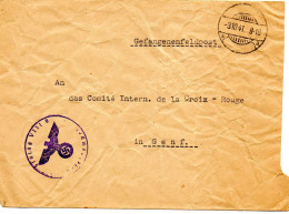 ALLEMAGNE.1941. STALAG VIII/B POUR  COMITE INTERNATIONAL CROIX-ROUGE-A.P.G. GENEVE  - Covers & Documents