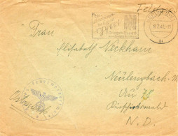 ALLEMAGNE.1940. "DEUTSCHES ROTES KREUZ -BERLIN". (Flamme Propagande + Cachet Militaire). - Lettres & Documents