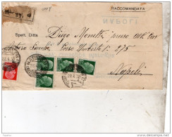 1930  LETTERA RACCOMANDATA CON ANNULLO NAPOLI 8 MUSEO NAZIONALE - Storia Postale