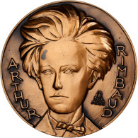 France, Médaille, Arthur Rimbaud, Bronze, Briquemont, SPL - Other & Unclassified