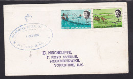 British Solomon Islands - 1970 Cover To UK - Postal Agency Cachet - Salomonen (...-1978)