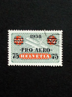 SCHWEIZ MI-NR. 325 GESTEMPELT(USED) PRO AERO 1938 FLUGZEUG - Used Stamps