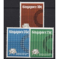 Singapur 1974 100 Jahre Weltpostverein UPU 215/17 Postfrisch - Singapore (1959-...)