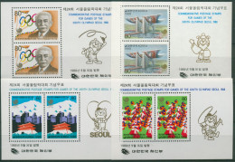 Korea (Süd) 1988 Olympische Sommerspiele Seoul Block 546/49 Postfrisch (C30384) - Korea, South