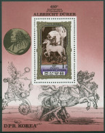 Korea (Nord) 1980 Albrecht Dürer "Das Große Pferd" Block 81 Postfrisch (C30516) - Corée Du Nord