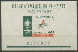 Korea (Süd) 1962 Kampf Gegen Die Malaria Block 172 Postfrisch (C74075) - Korea, South