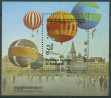 Kambodscha 1983 200 Jahre Luftfahrt Heißluftballons Block 131 Postfrisch (C6793) - Cambodge