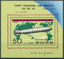 Korea (Nord) 1979 Luftschiffe: LZ 127 Graf Zeppelin Block 55 Postfrisch (C30479) - Korea, North